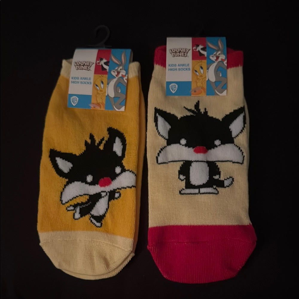 Looney Tunes Sylvester Kids Ankle Socks Duo